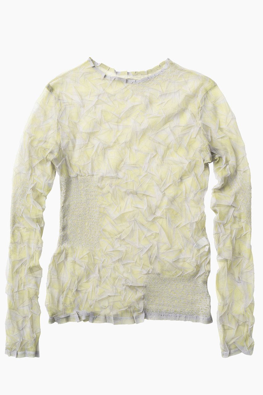 ミューラル/MURRALのCrumpled トップス(イエロー/261-0301)