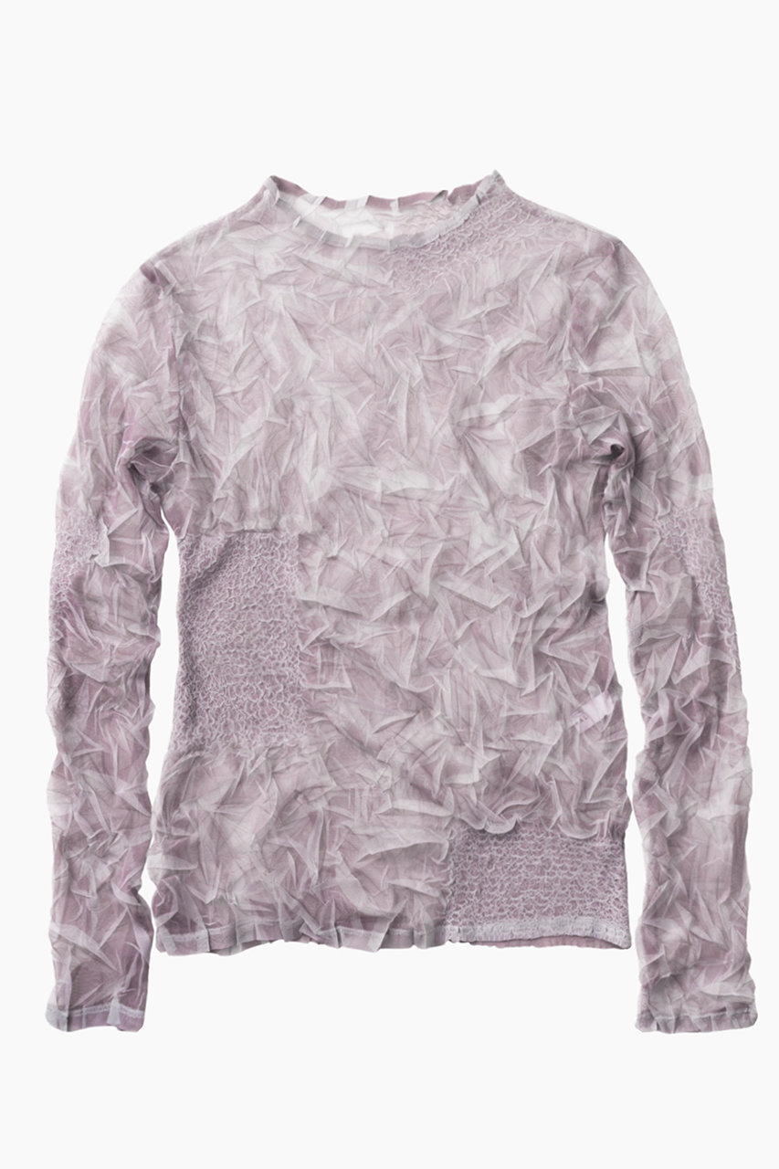 ミューラル/MURRALのCrumpled トップス(ピンク/261-0301)