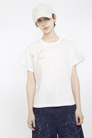 ミューラル/MURRALのFlutter patchwork エンブロイダード トップス(110100/110102)