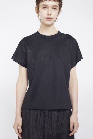 ミューラル/MURRALのFlutter patchwork エンブロイダード トップス(110100/110102)