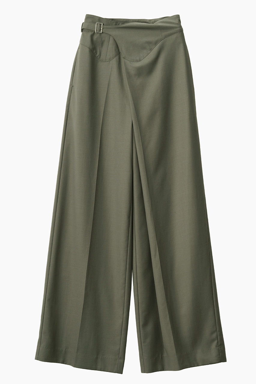 ミューラル/MURRALのGurkha アシンメトリー スラックス(カーキ/261-1003)