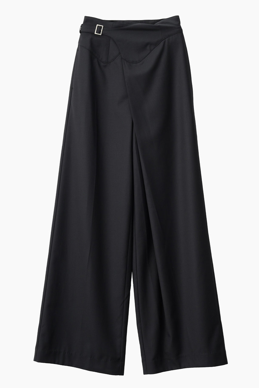 ミューラル/MURRALのGurkha アシンメトリー スラックス(ブラック/261-1003)