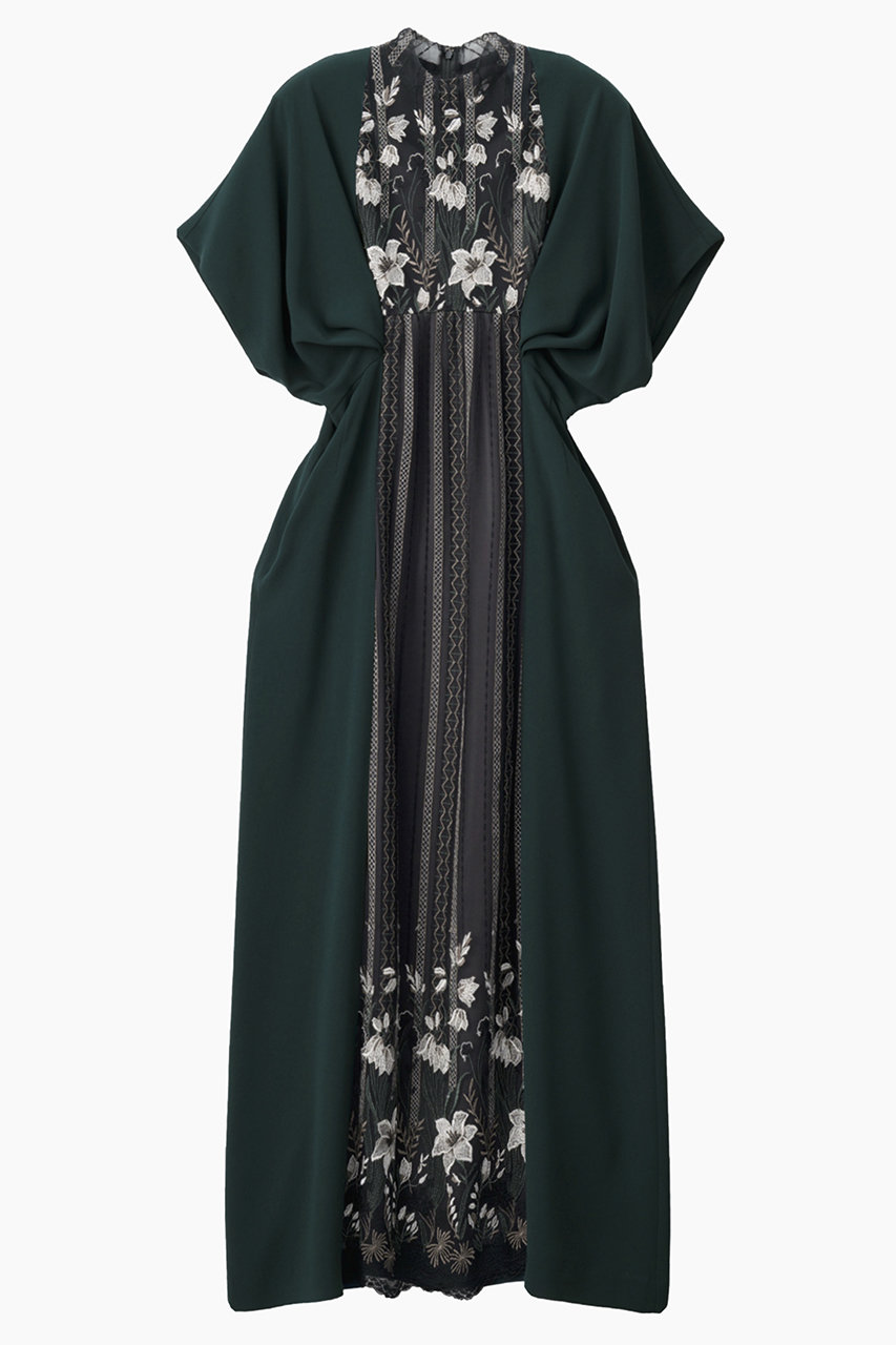 ミューラル/MURRALのClassic lace ドレス(グリーン/261-1102)