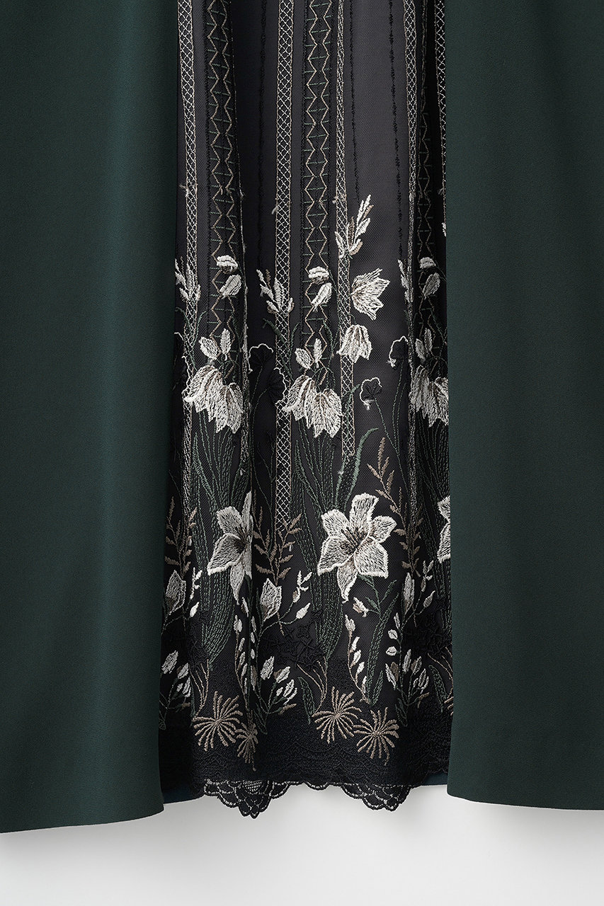 MURRAL(ミューラル)｜Classic lace ドレス/グリーン の通販｜ELLESHOP