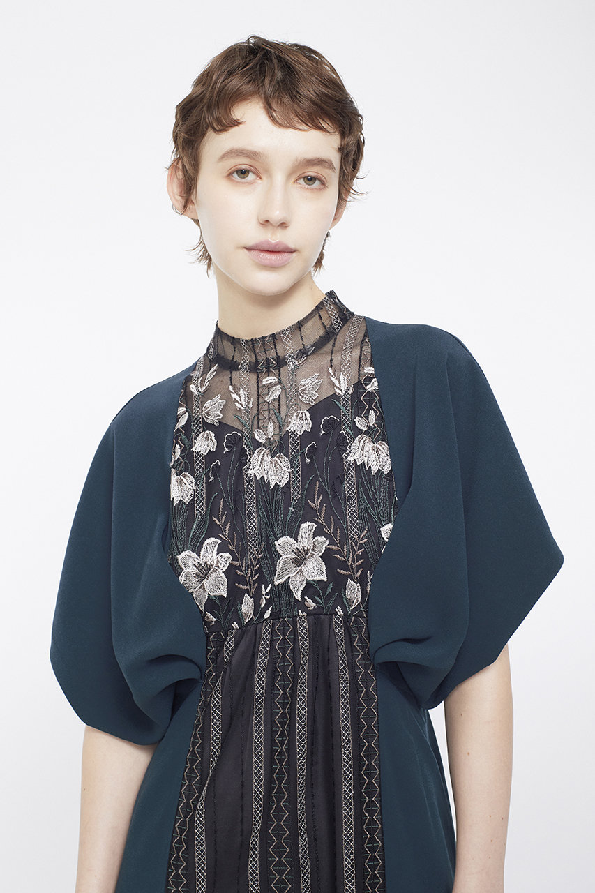 MURRAL(ミューラル)｜Classic lace ドレス/グリーン の通販｜ELLESHOP