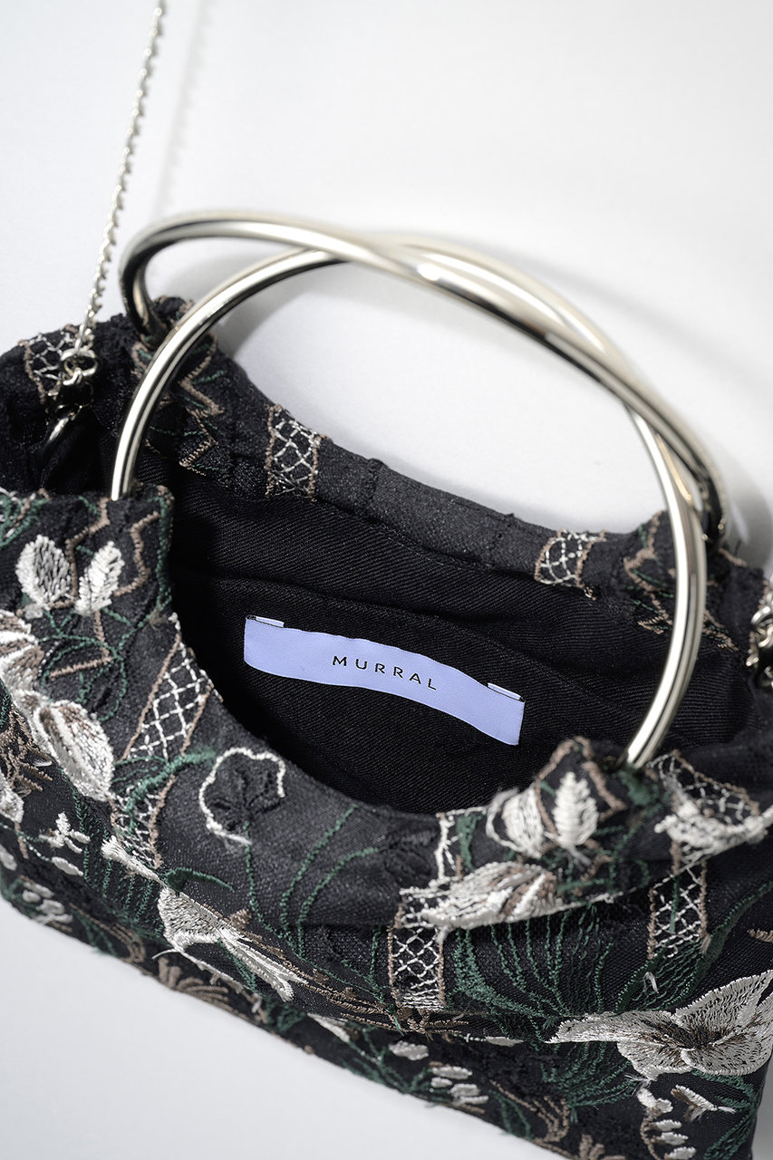 バッグ MURRAL  flower lace mini bag MURRAL(ミューラル)｜Classic lace バッグ/ブラック の通販｜ELLESHOP