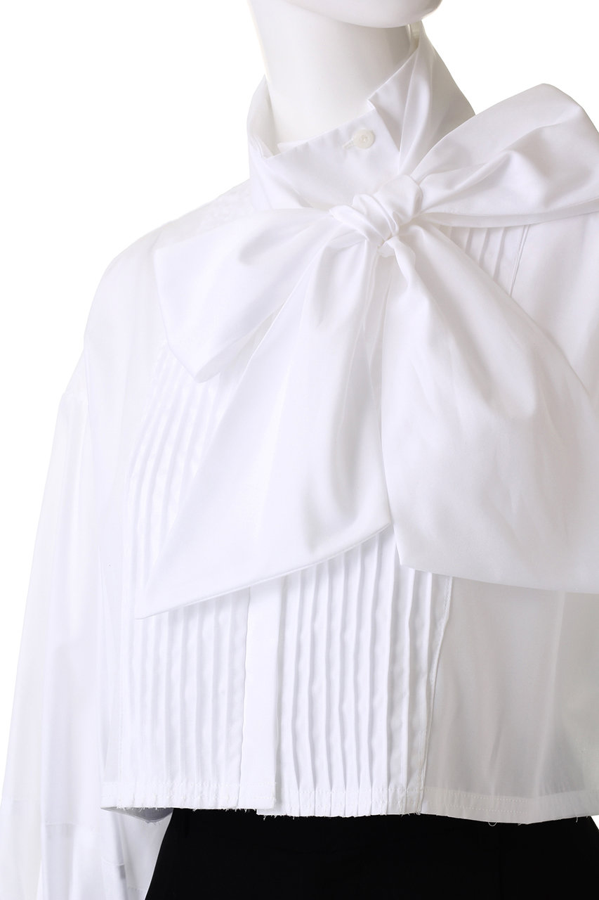 EZUMi(エズミ)｜クロップド ボウタイ ドレスシャツ/ホワイト の通販 