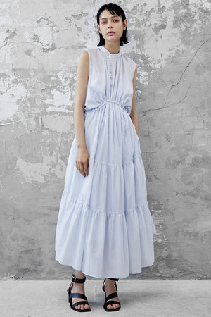 エズミ/EZUMiのドローストリング ボリューム ワンピース