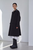 リサイクルシェルタフタ はっ水 クレリック ロング コート