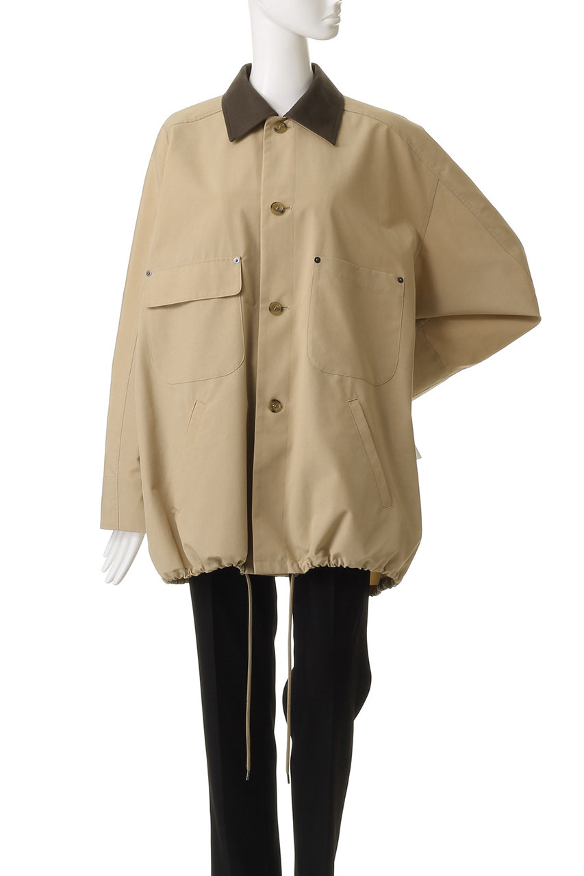 未使用タグ付き[VACHEMENT]シェルタフタトレンチスプリングコートべージュ DSC06547.jpg?crop=center&