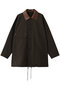 リサイクルシェルタフタ はっ水 クレリック コート ヴァシュモン/VACHEMENT ブラウン