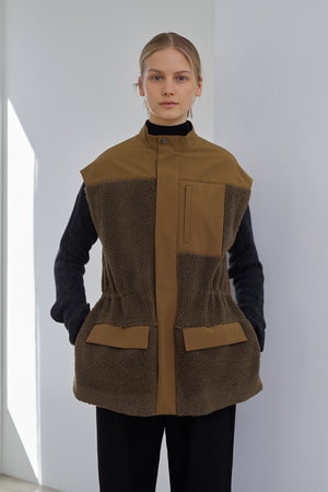 ヴァシュモン/VACHEMENTのリサイクルシェルタフタ×ボアベスト(110800/110806)