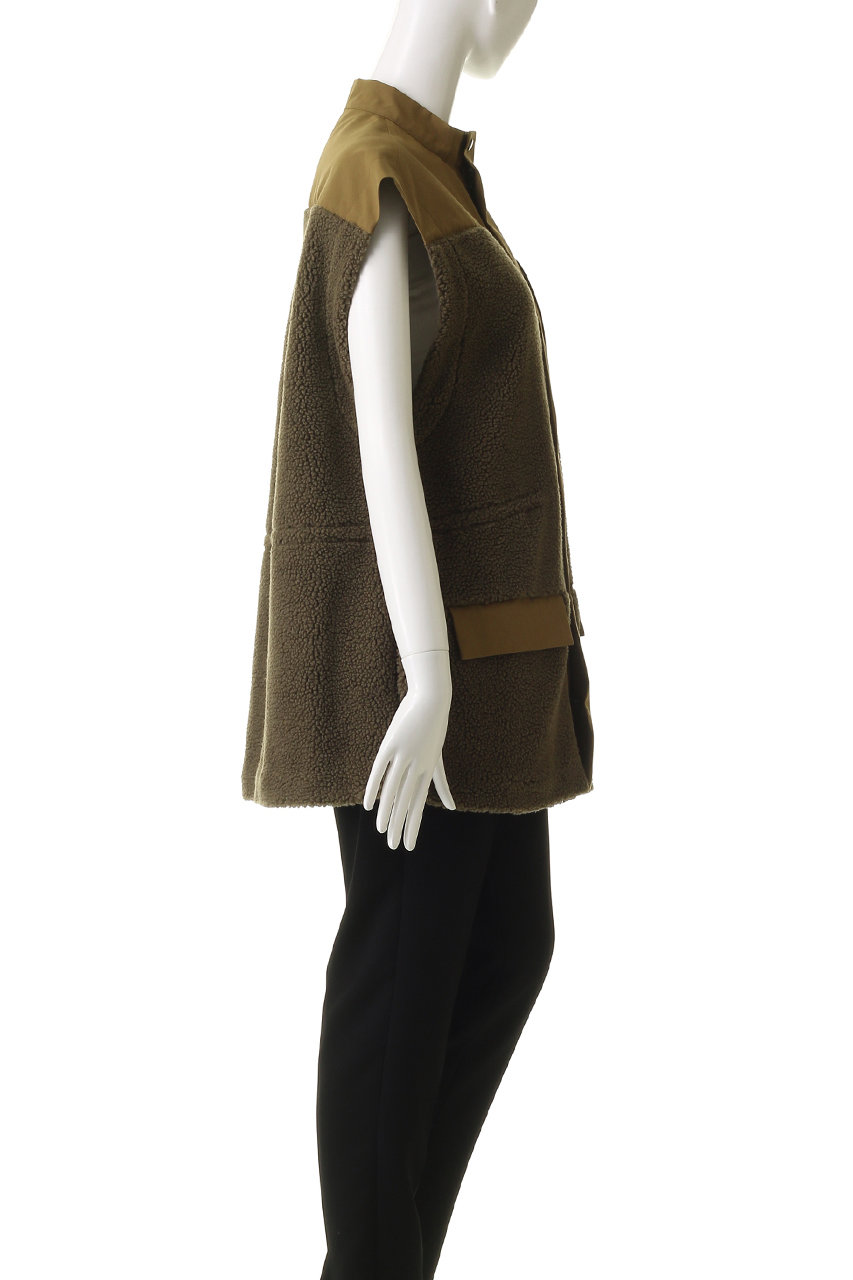 VACHEMENT(ヴァシュモン)｜リサイクルシェルタフタ×ボアベスト/カーキ