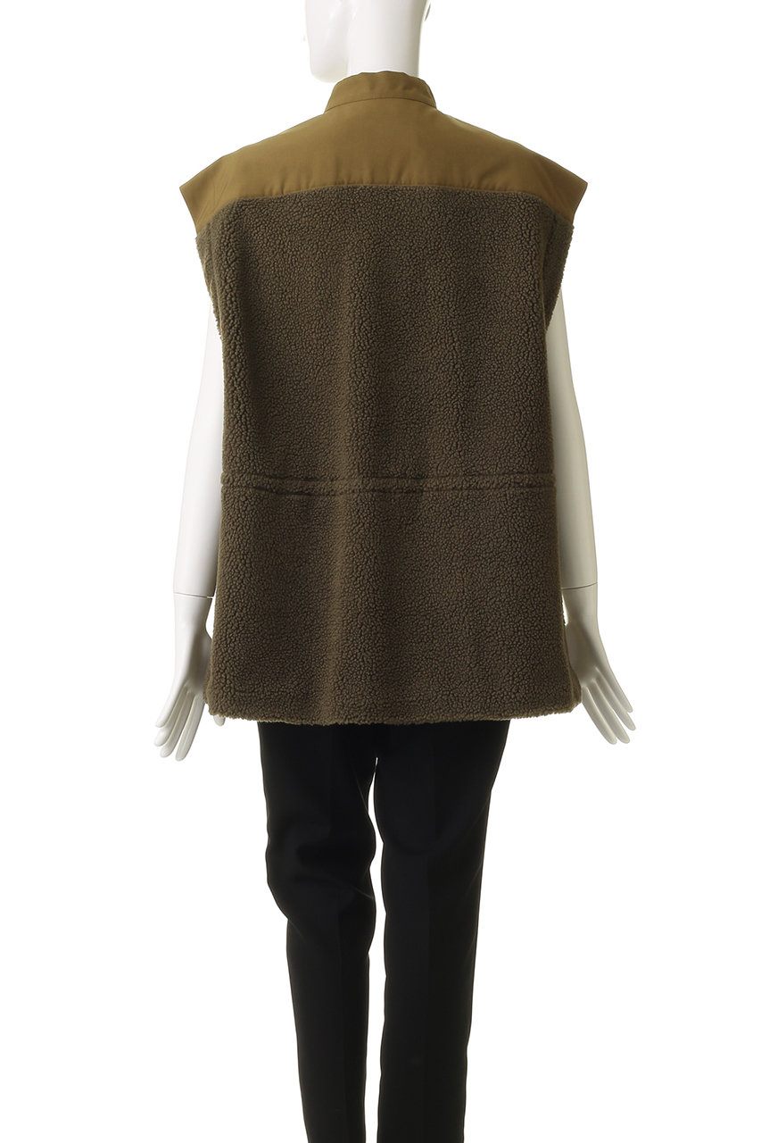 VACHEMENT(ヴァシュモン)｜リサイクルシェルタフタ×ボアベスト/カーキ