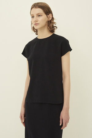 エムダブリュー/MWのトリアセテート フレンチスリーヴ トップス(110400/110402)