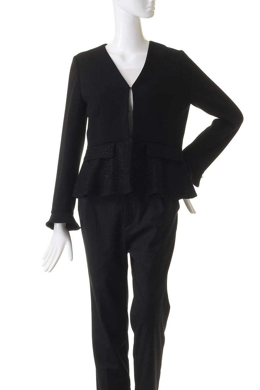 MW(エムダブリュー)｜トリアセテート(H) VIRGIN WOOLVネックジャケット  