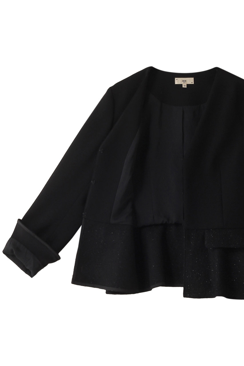 MW(エムダブリュー)｜トリアセテート(H) VIRGIN WOOLVネックジャケット  