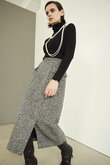 WOOL ALPACA スリットスカート
