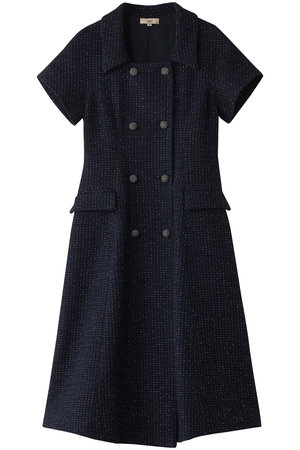 エムダブリュー/MWのワッフルラメツツイード ドレス(110500/110503)