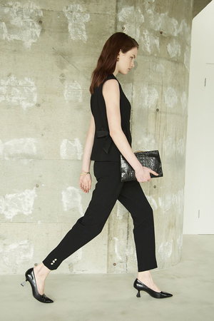 エムダブリュー/MWのトリアセテート(H)タックパンツ(110600/110601)