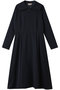 トリアセテート(H) ビッグカラー ドレス エムダブリュー/MW ダークネイビー