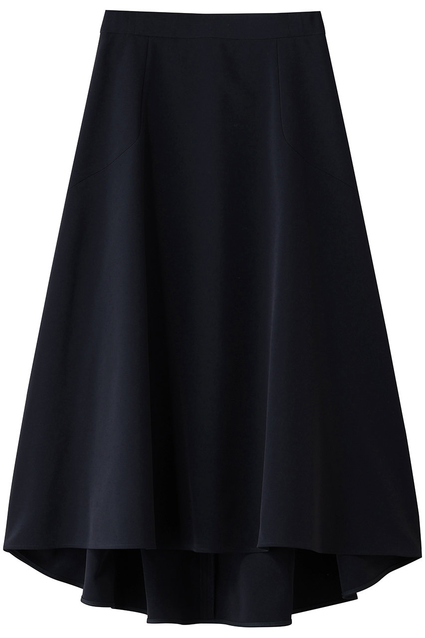 エムダブリュー/MWのトリアセテート(NS)フレア スカート(ダークネイビー/MW20-FG005)