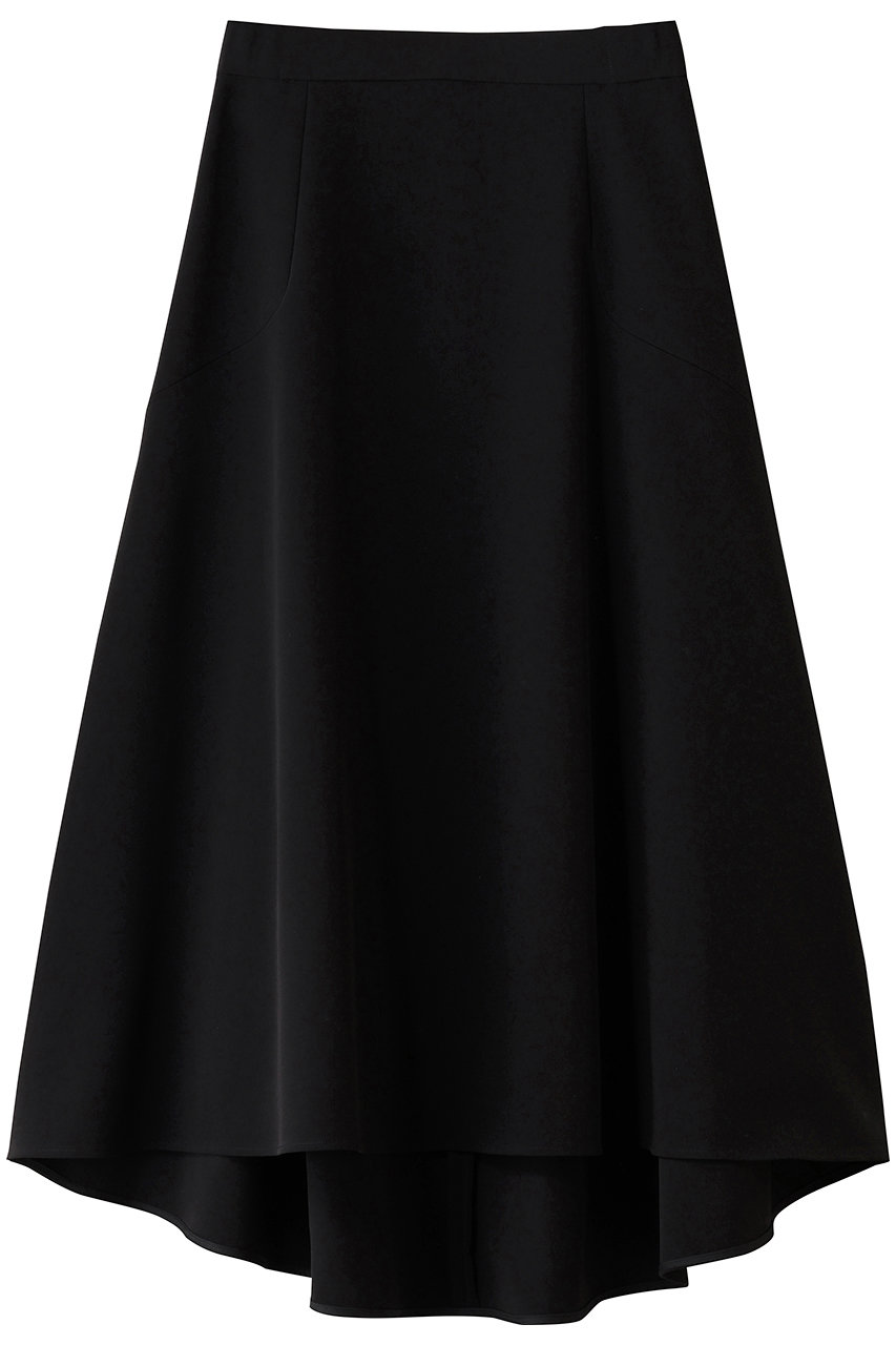 エムダブリュー/MWのトリアセテート(NS)フレア スカート(ブラック/MW20-FG005)