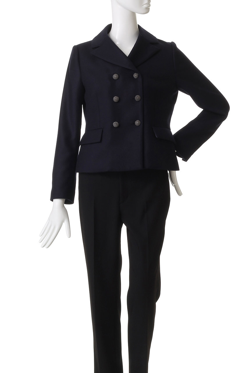 MW(エムダブリュー)｜WOOL 140's ダブルブレスト ジャケット/ダーク