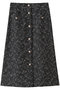 MONOTONE  チェック ツイード スカート エムダブリュー/MW ブラック