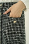 MONOTONE  チェック ツイード スカート エムダブリュー/MW