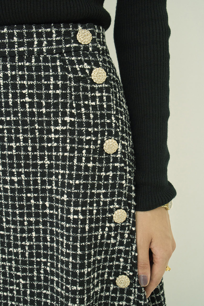 MW(エムダブリュー)｜MONOTONE チェック ツイード ロングスカート