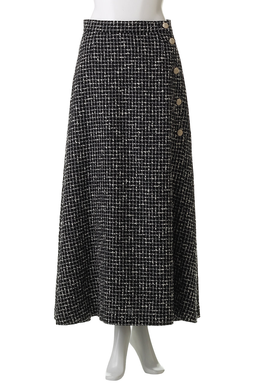 MW(エムダブリュー)｜MONOTONE チェック ツイード ロングスカート