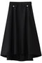 【予約販売】トリアセテート (NL) フレア スカート エムダブリュー/MW ブラック