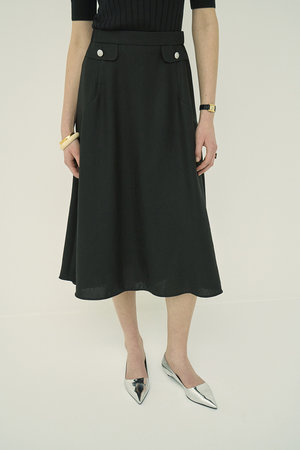 エムダブリュー/MWの【予約販売】トリアセテート (NL) フレア スカート(110700/110703)