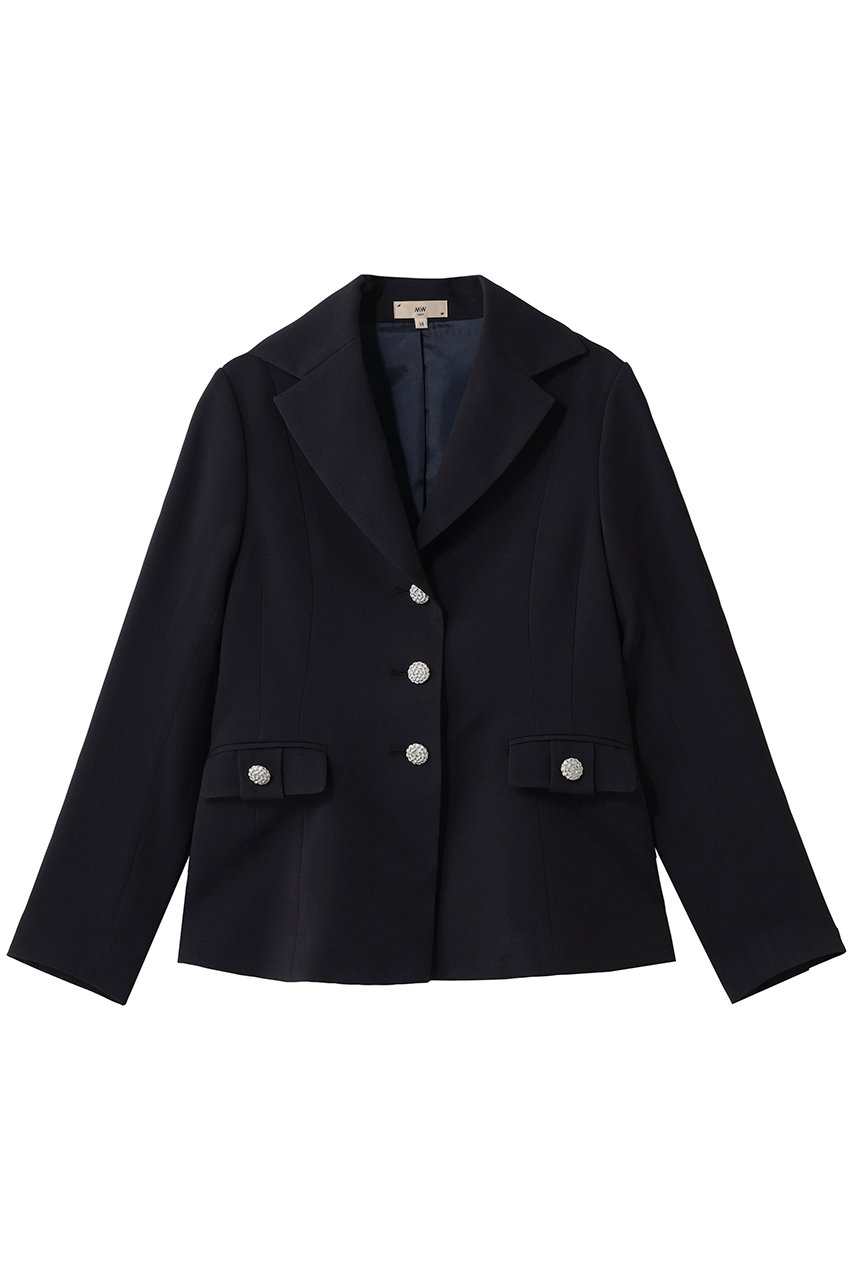 エムダブリュー/MWの【予約販売】トリアセテート (Ｊ) クラシック テーラード ジャケット(ダークネイビー/MW21 - FJ007)