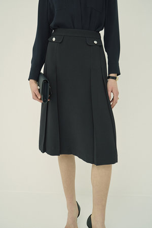 エムダブリュー/MWの【予約販売】トリアセテート(Ｊ)タック スカート(110700/110703)