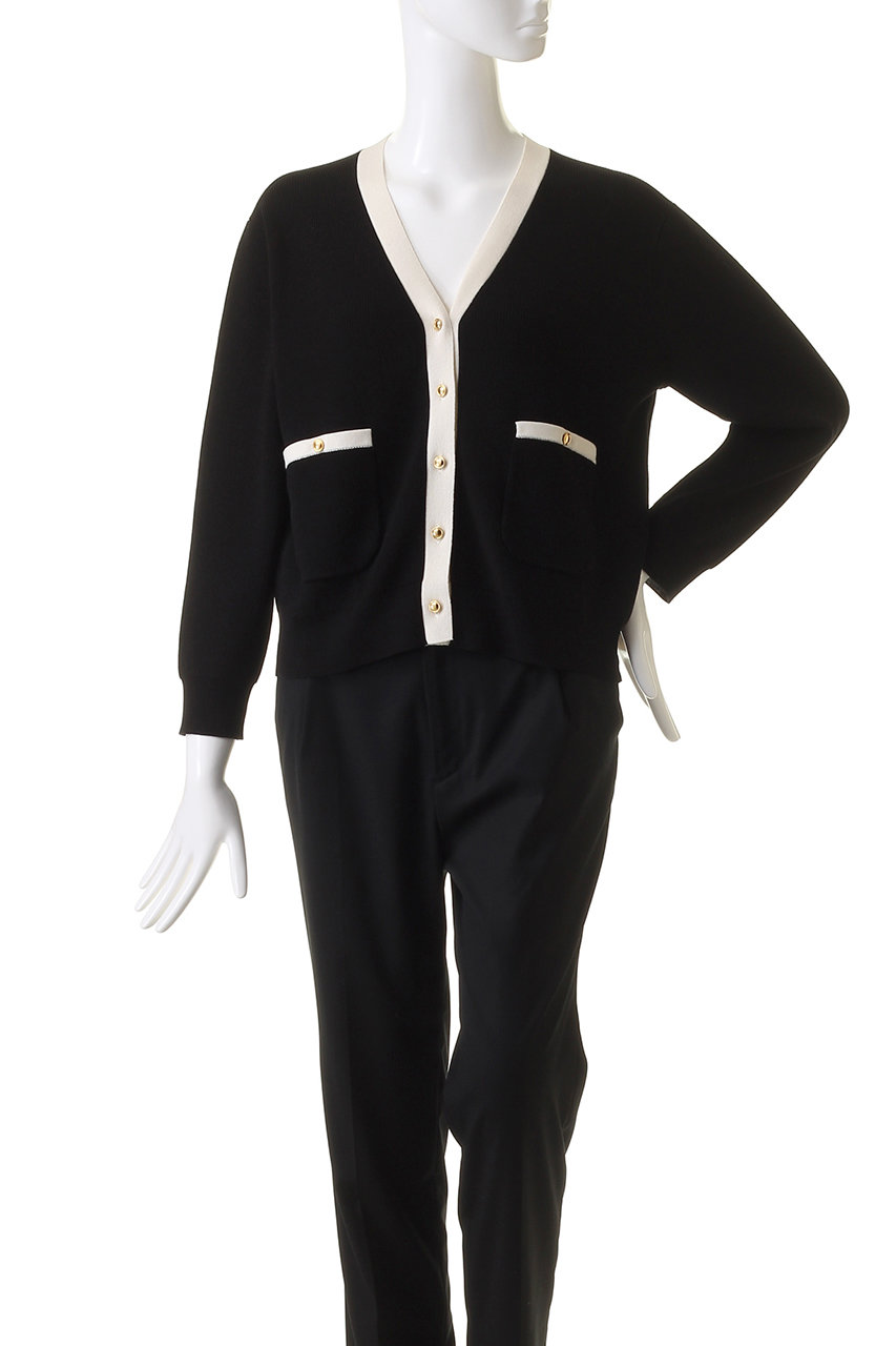 Col Pierrot カーディガン レディース コルピエロ 中古　古着 Col Pierrot(コル ピエロ)｜【ELLE SHOP限定】バイカラー