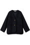 【ELLE SHOP限定】ノーカラーツィードジャケット コル ピエロ/Col Pierrot ネイビー