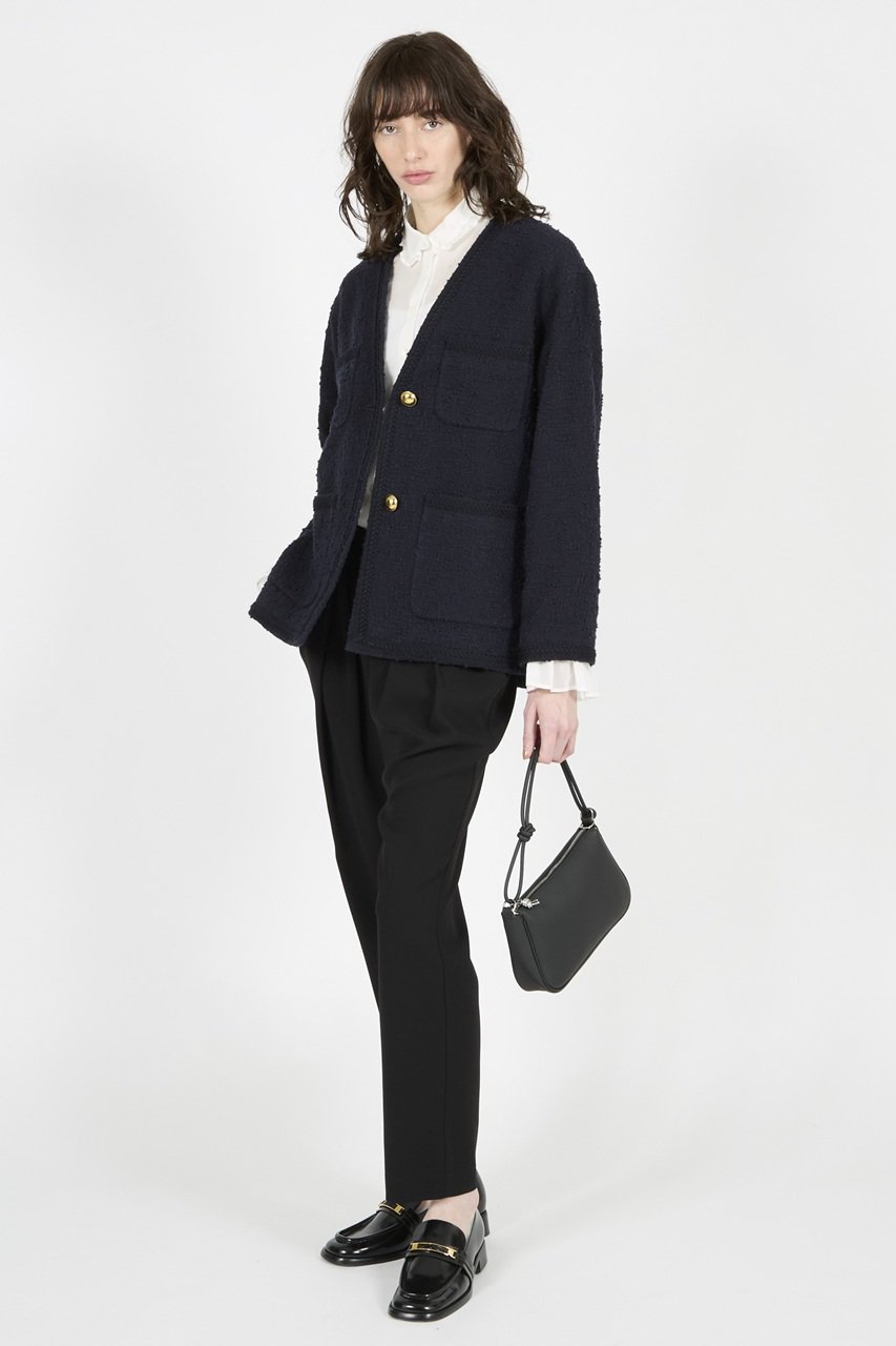 col pierrot slim wool jacket ネイビー 中古・古着通販】Col Pierrot (コルピエロ) SLIM WOOL JACKET ネイビー