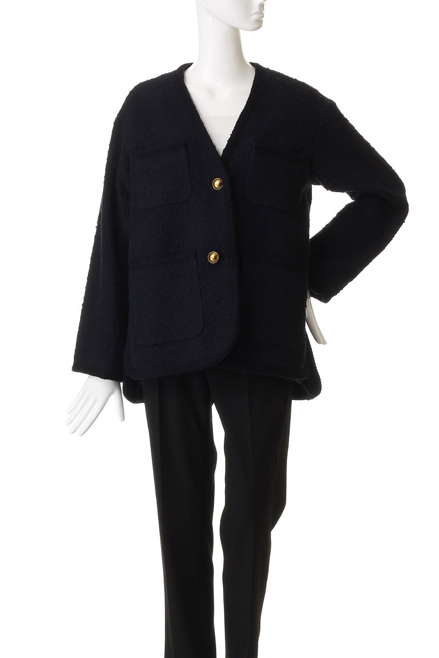 Col Pierrot(コル ピエロ)｜【ELLE SHOP限定】ノーカラーツィード