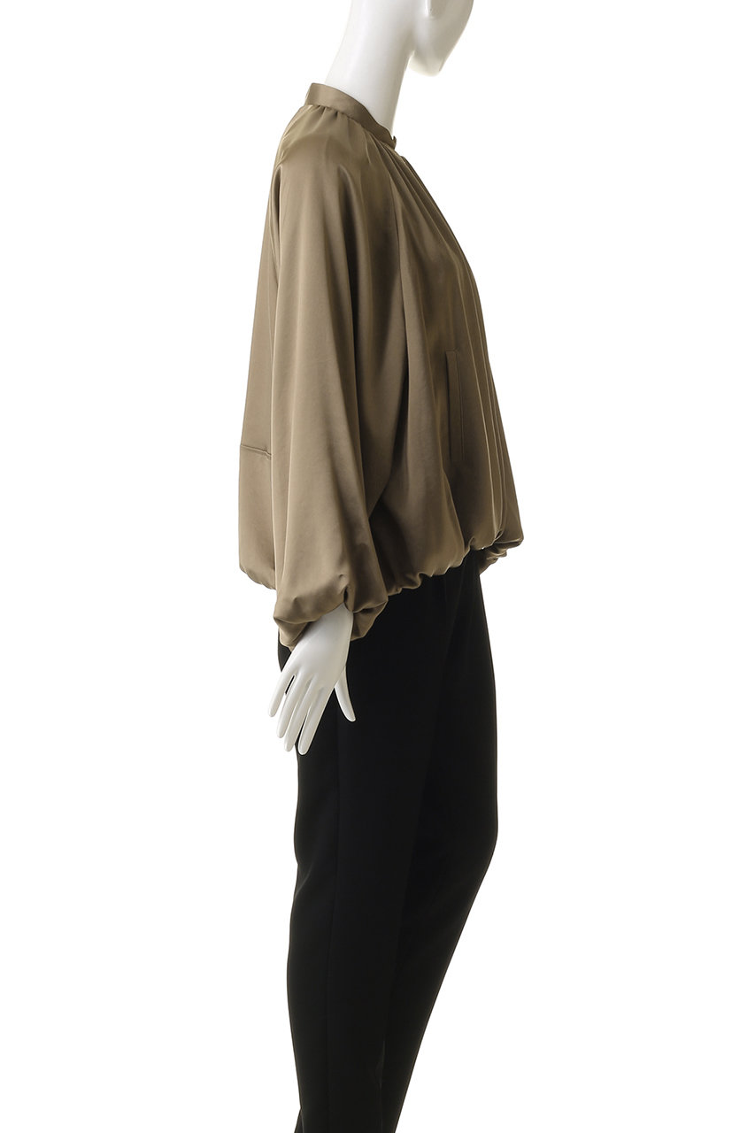 Col Pierrot サテン　ブルゾン Col Pierrot(コル ピエロ)｜サテンブルゾン/カーキ の通販