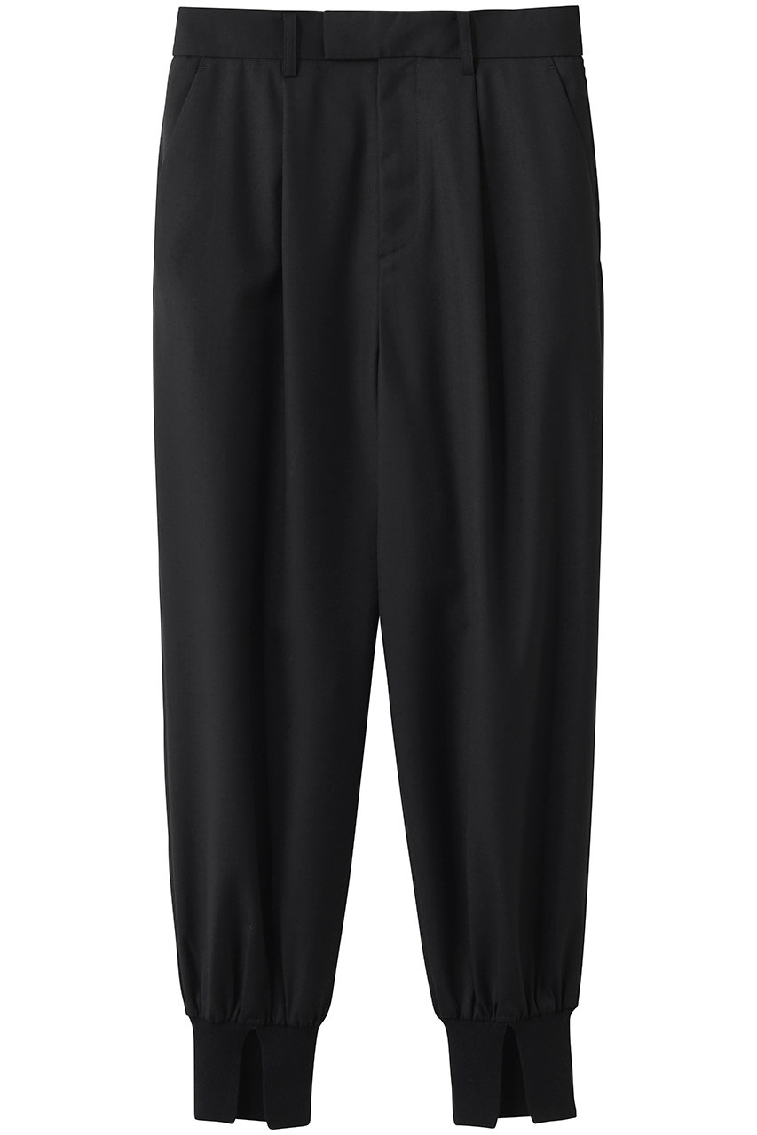 コル ピエロ/Col Pierrotのタック入り裾リブパンツ(ブラック/1660-1)