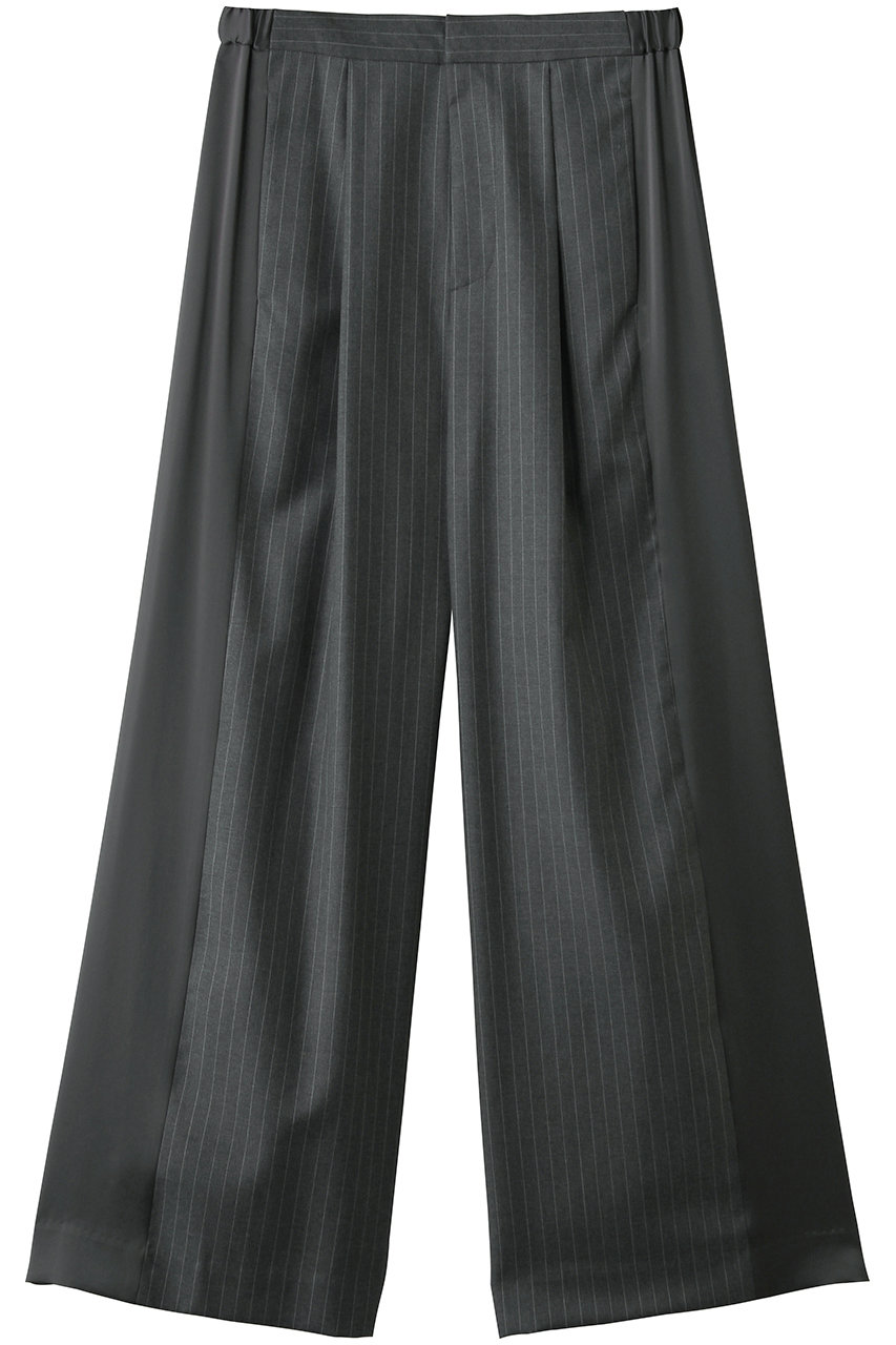 コル ピエロ/Col Pierrotのストライプサイドサテンパンツ(グレー/1619)