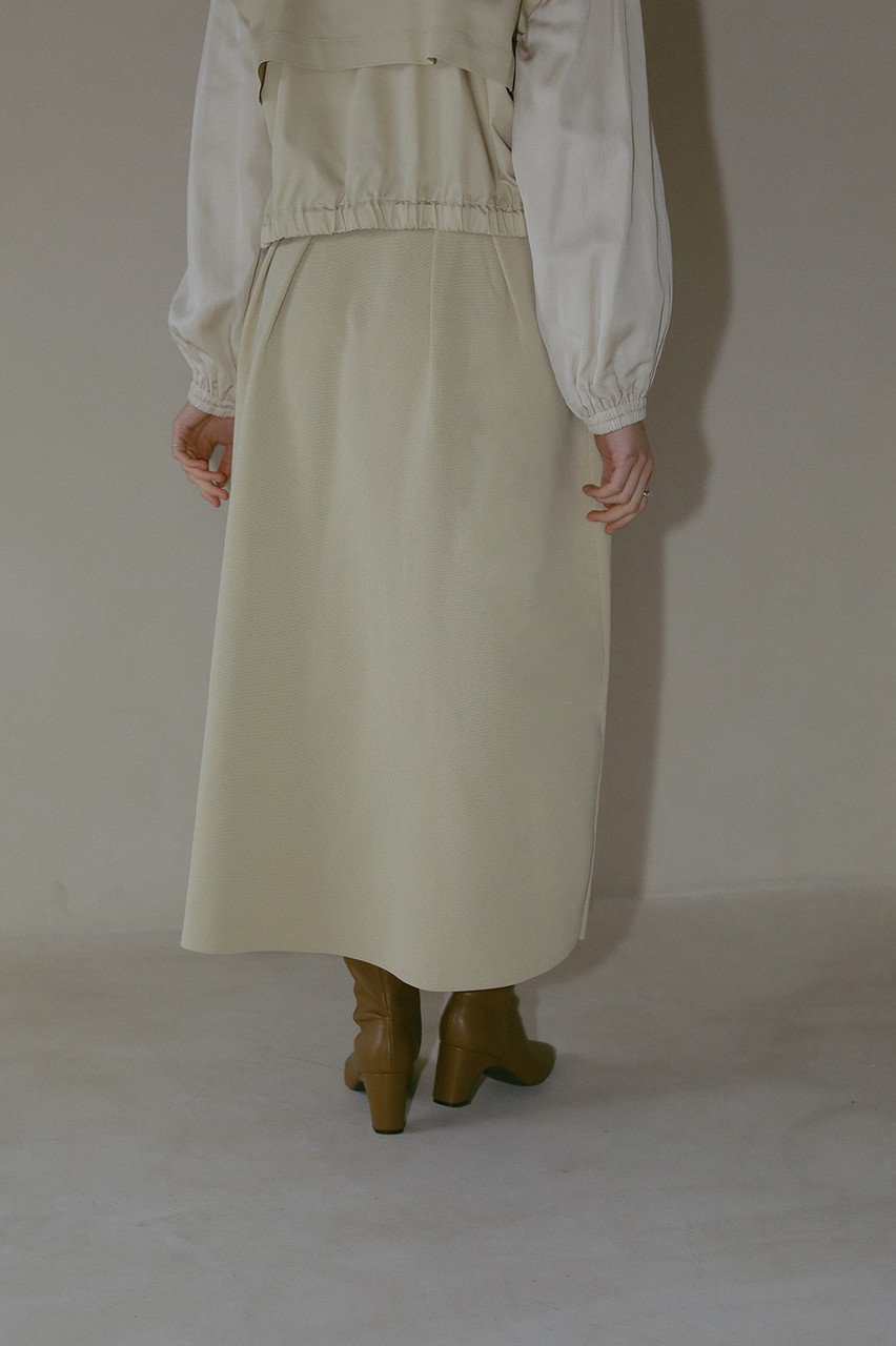 MANOF(マノフ)｜WAIST TUCK KNIT SKIRT/スカート/IVORY の通販