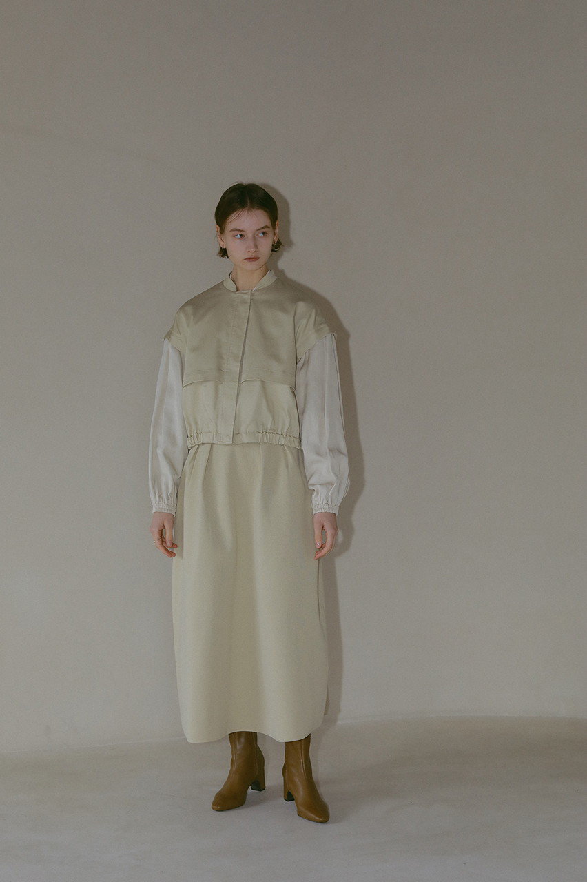 MANOF(マノフ)｜WAIST TUCK KNIT SKIRT/スカート/IVORY の通販