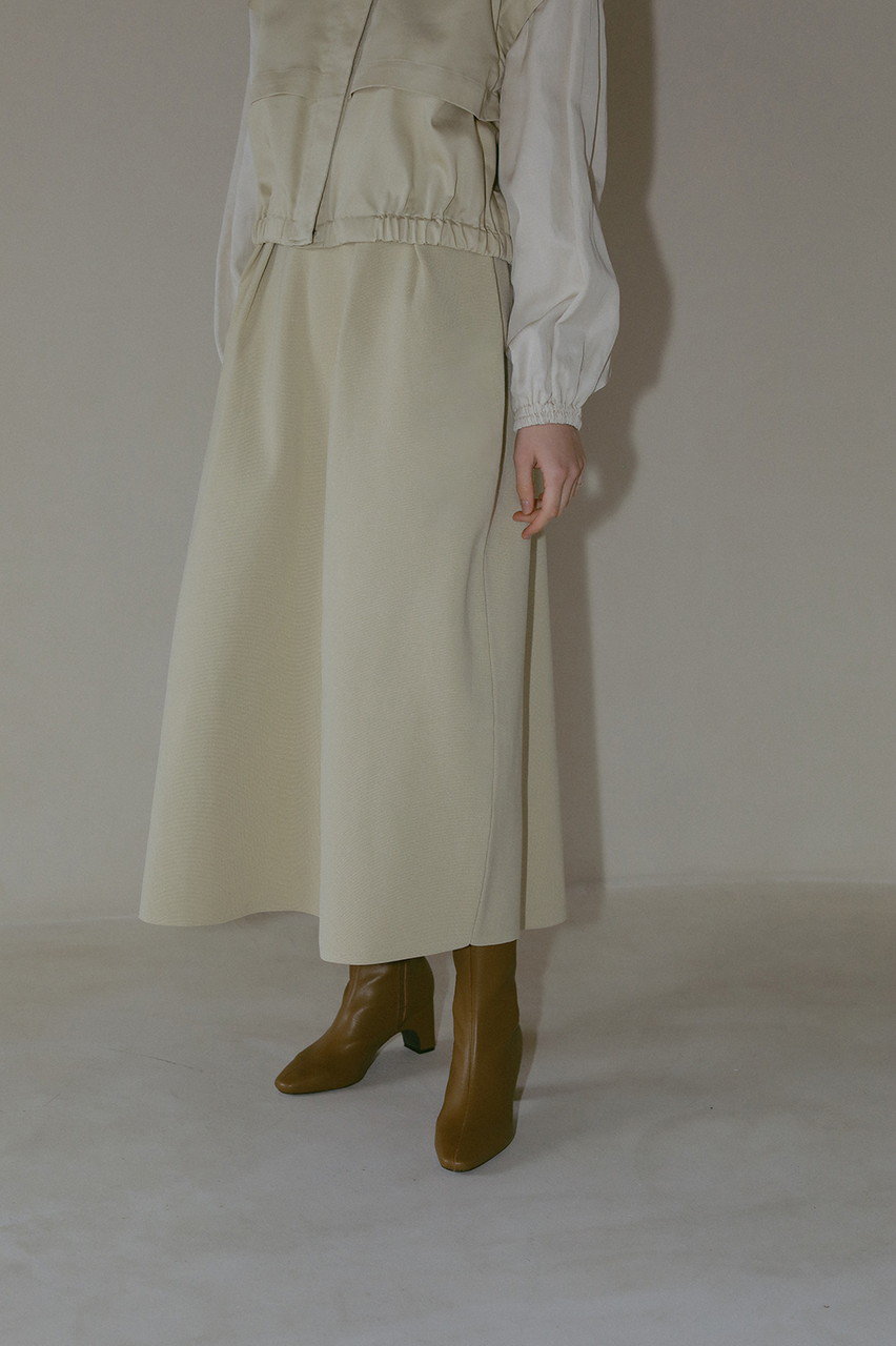 MANOF(マノフ)｜WAIST TUCK KNIT SKIRT/スカート/IVORY の通販