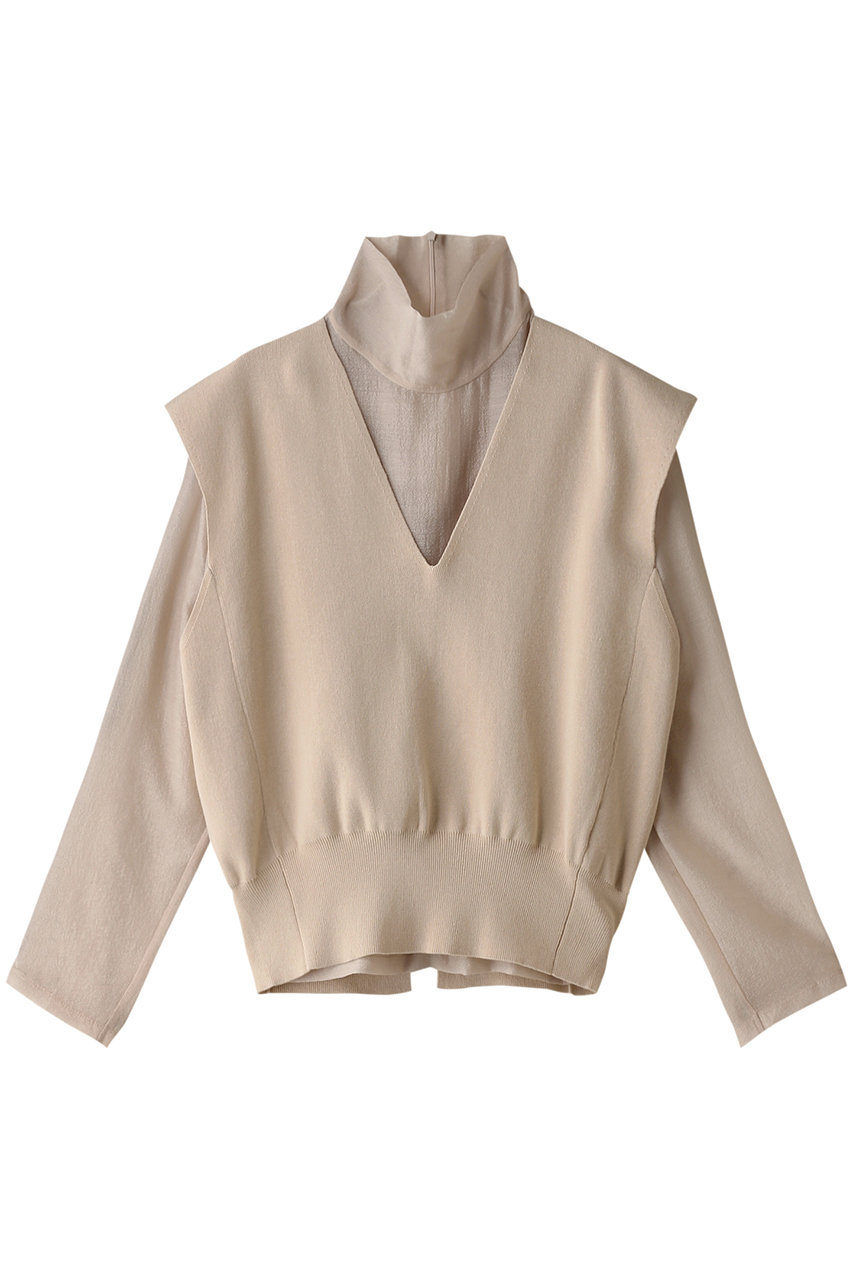 マノフ/MANOFのLAYERED KNIT TOPS/トップス(IVORY/86106-2042)