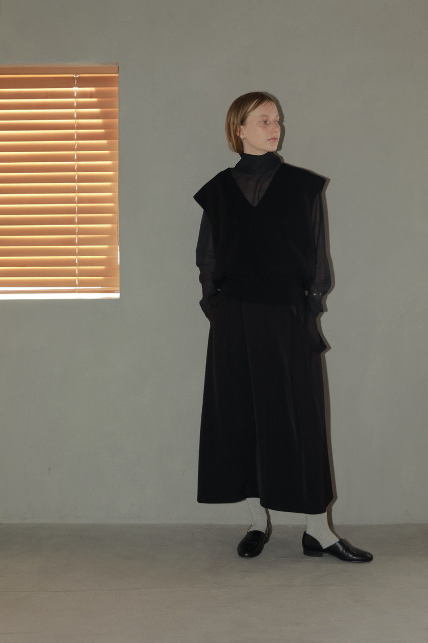 MANOF(マノフ)|LAYERED KNIT TOPS/トップス/BLACK の通販 MANOF(マノフ)|LAYERED KNIT TOPS/トップス/BLACK の通販
