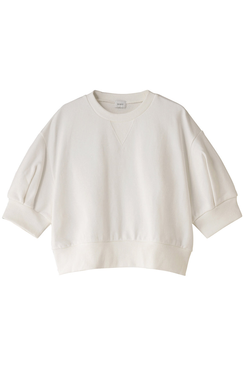 マノフ/MANOFのPUFFSLEEVE SWEAT PULLOVER/スウェット(WHITE/86105-1082)