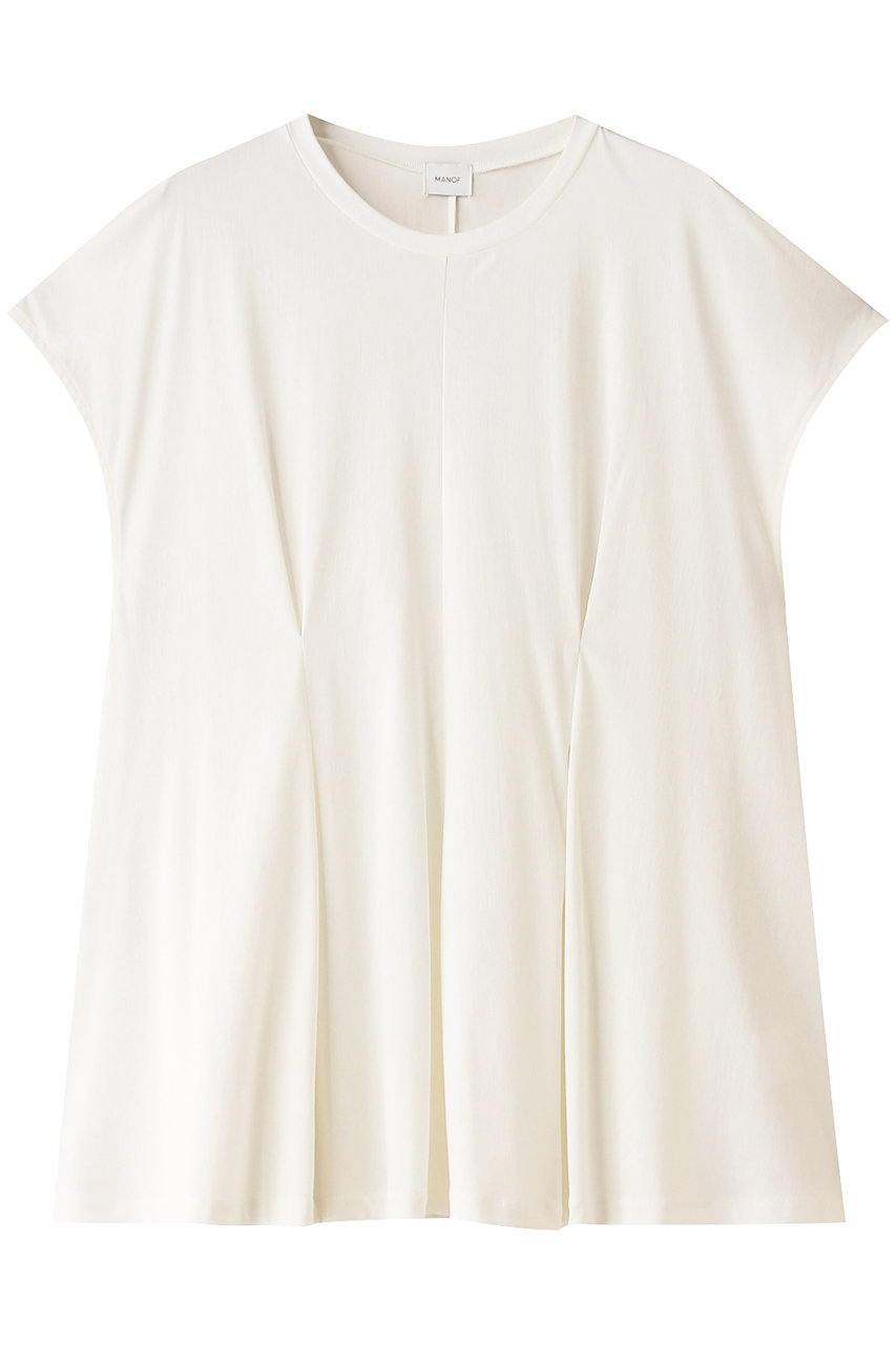 マノフ/MANOFのVOLUME FLARE CUT TOPS/トップス(WHITE/86105-1132)